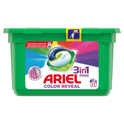 Ariel 3in1 Pods Kleur Wasmiddelcapsules 11x